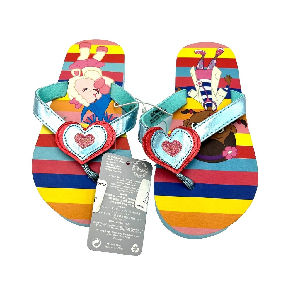Disney Doc McStuffins Flip Flop Sandal Blue Size 11/12 New - Picture 2 of 2
